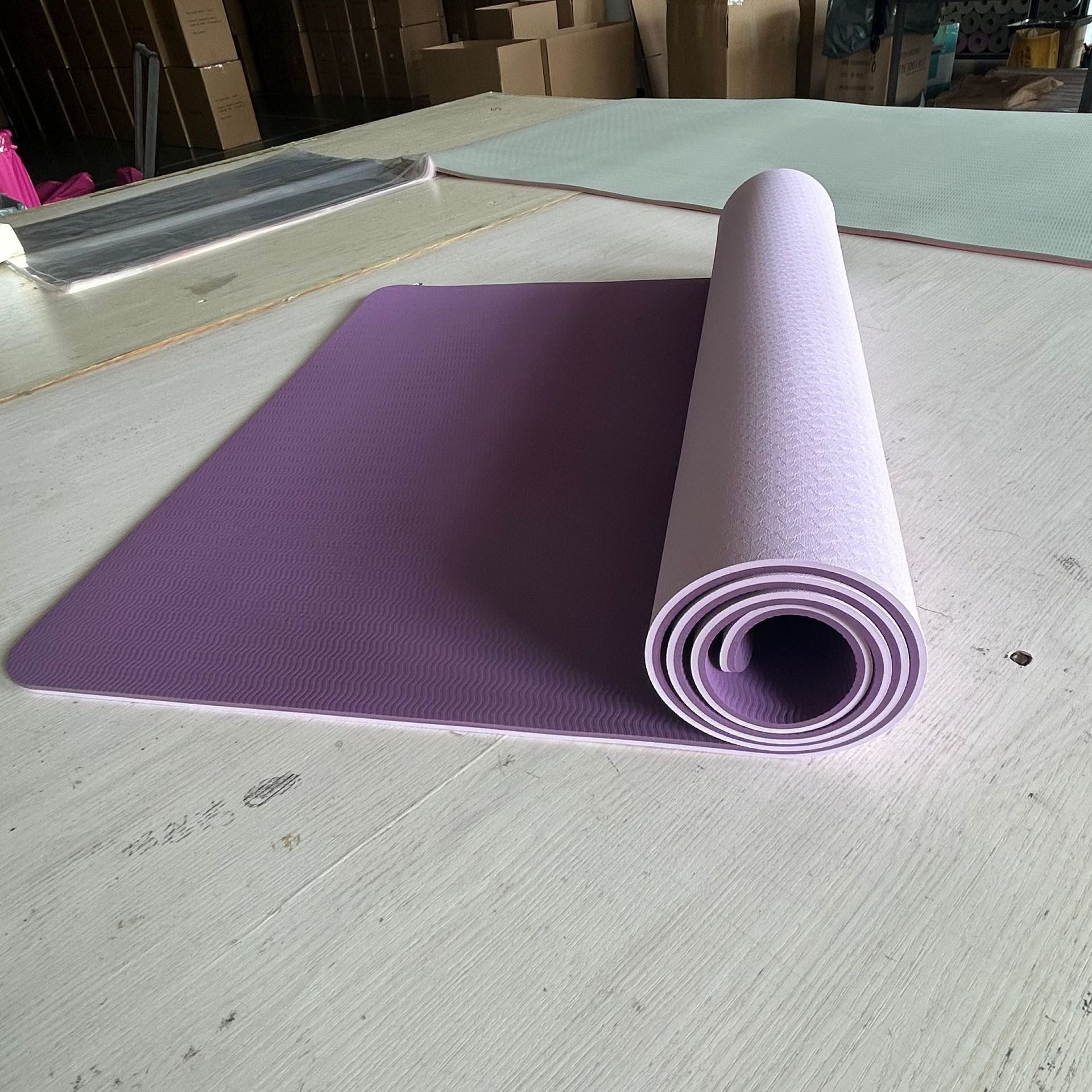 Tpe Two-color Yoga Mat 1836106 Exercise Fitness Mat