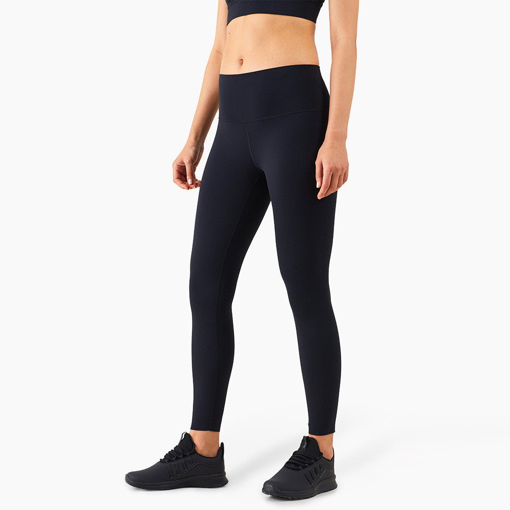 New Product European And American Lulu Same Peach Hip Pants Running Sports Pocket High Waist Belly Tight Fitness Pants Women