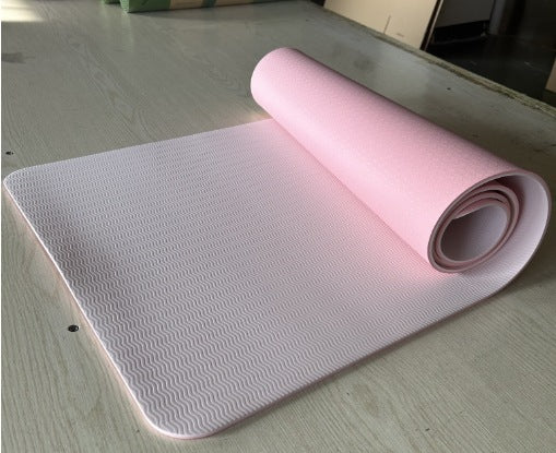 Tpe Two-color Yoga Mat 1836106 Exercise Fitness Mat