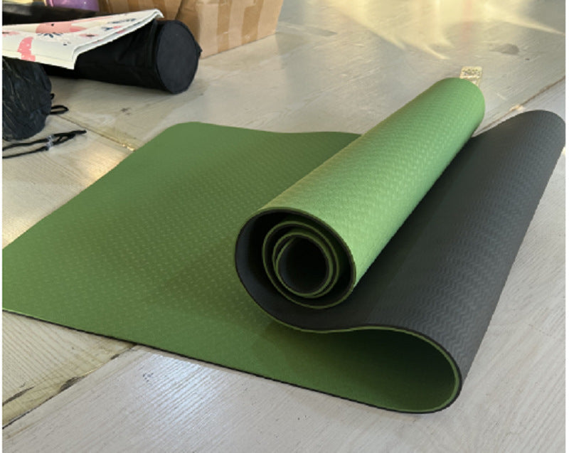 Tpe Two-color Yoga Mat 1836106 Exercise Fitness Mat